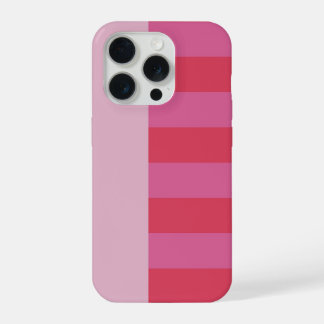 Pink Cheerful stripes pattern iPhone 15 Pro Case