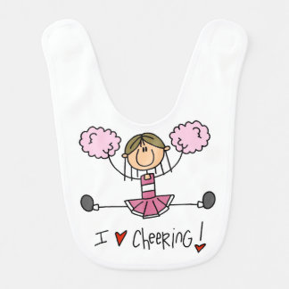 Pink Cheerleader Bib