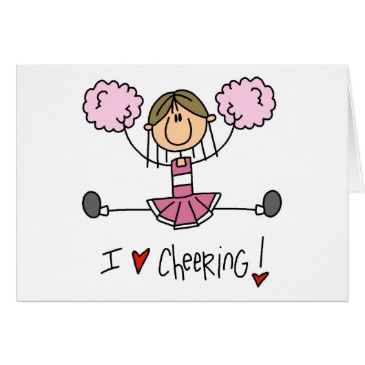Pink Cheerleader Cards (Front Horizontal)
