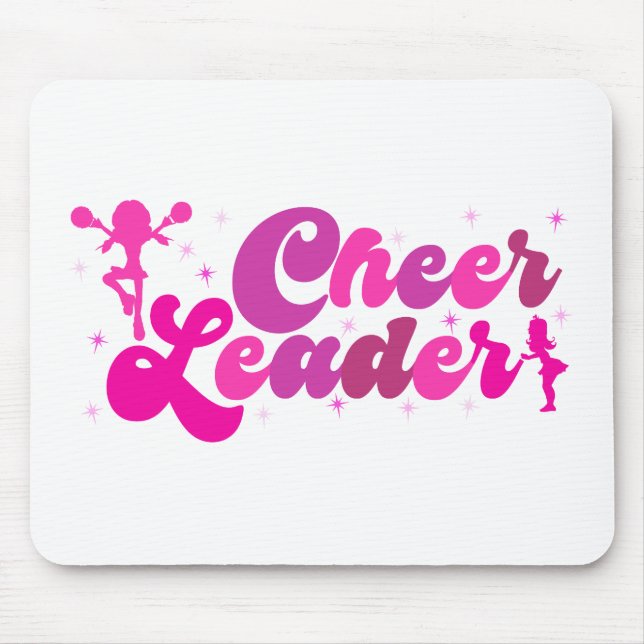 Pink Cheerleader football USA Sport Mouse Pad (Front)