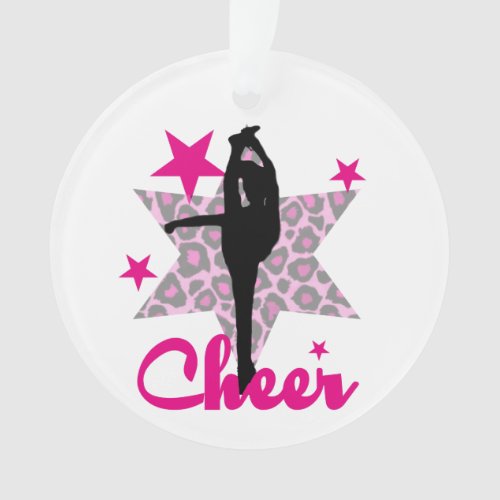 Pink Cheerleader Ornament
