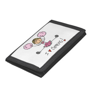 Pink Cheerleader Tri-fold Wallet