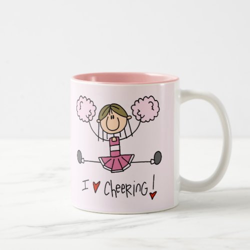 Pink Cheerleader Tshirts and Gifts Two_Tone Coffee Mug