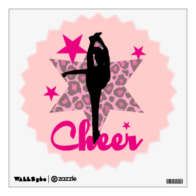 Pink Cheerleader Wall Sticker Zazzle