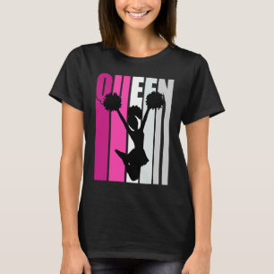 Pink Cheerleading Queen Colorful Cheer Squad Pract T-Shirt