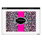 Pink Cheetah Print Diamond Monogram