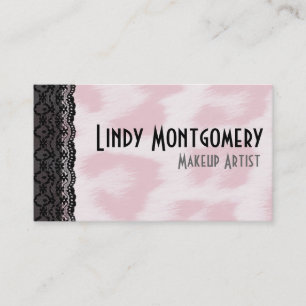 Pink Cheetah Print Personalized Business Cards