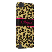 Pink Cheetah Print Personalized Phone Case (Back/Right)