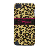 Pink Cheetah Print Personalized Phone Case (Back)