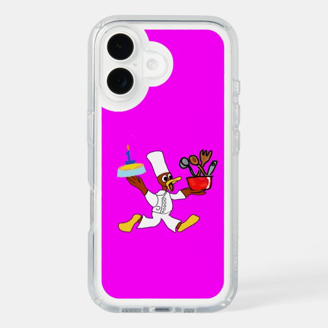 Pink Chef Cartoon Speck Case (Front)