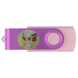 Pink Chef Ducky Birthday Flash Drive