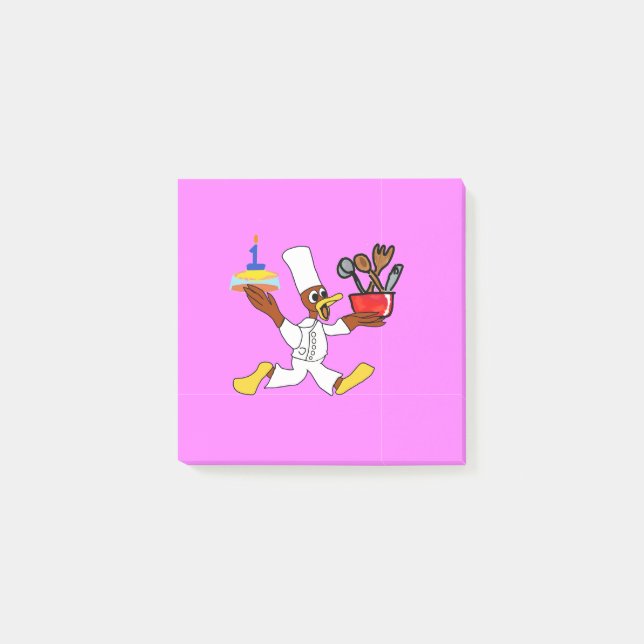 Pink Chef Ducky Kazoo Notes (Front)