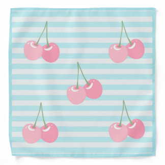Pink Cherries Summer Bandana