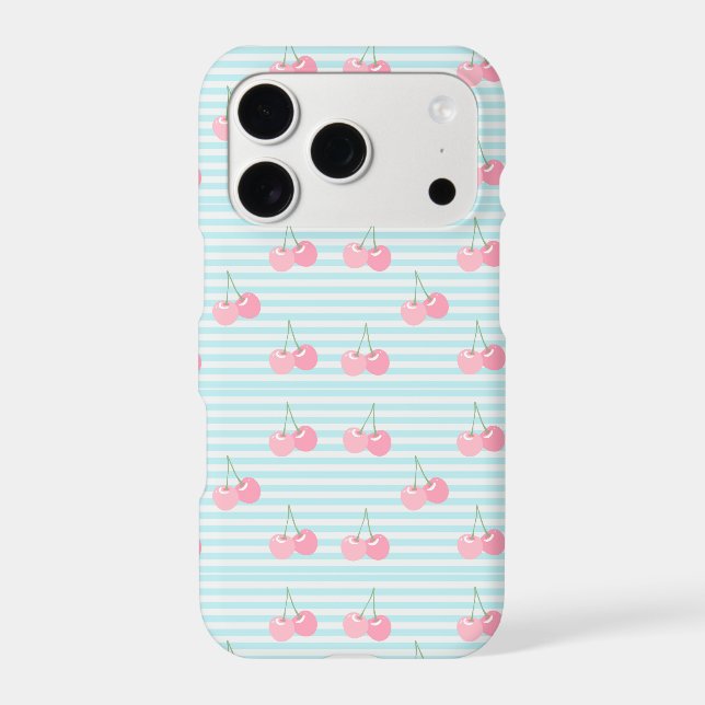Pink Cherries Summer iPhone Case (Back)