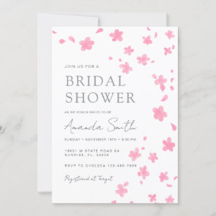 Pink Cherry Bloosom Bridal Shower Invitation