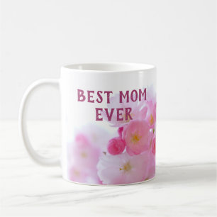 Pink Cherry Blossom Best Mom Ever Mug