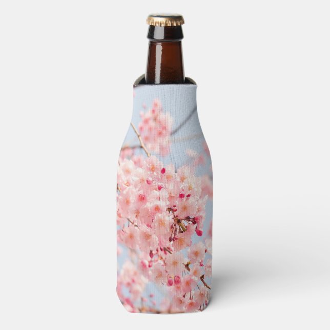 Pink Cherry Blossom Bottle Cooler (Bottle Front)