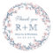 Pink Cherry Blossom Flower Wedding Favor Sticker