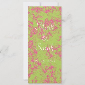 Pink Cherry Blossom Invitation by CoutureDesigns at Zazzle
