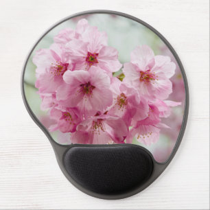 Pink Cherry Blossom, Japan Photography Gel Mouse Pad