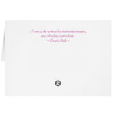 Pink Cherry Blossom Origami Art Cards (Back Horizontal)