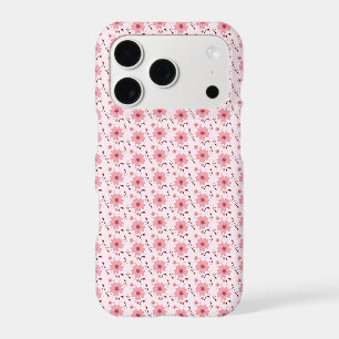 Pink Cherry Blossom Pattern iPhone 17 Pro Case