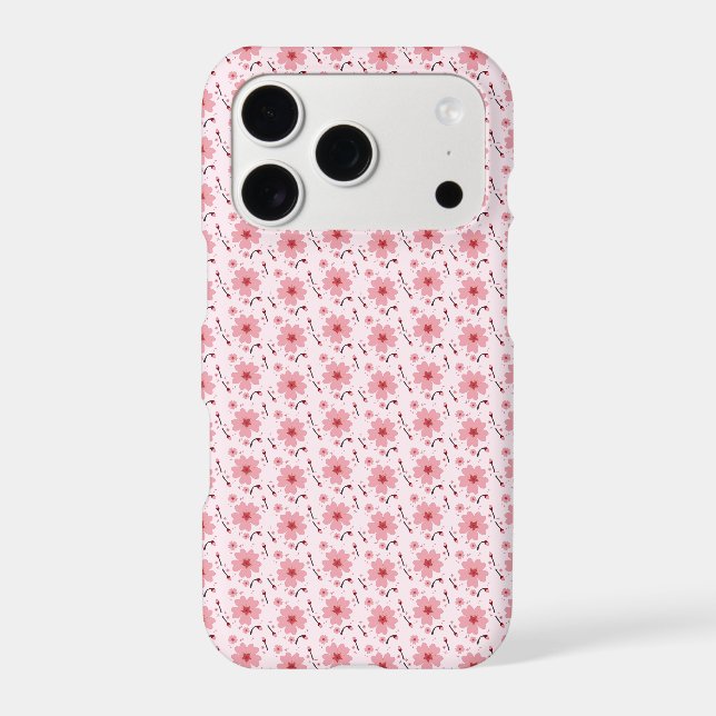 Pink Cherry Blossom Pattern Case-Mate iPhone Case (Back)