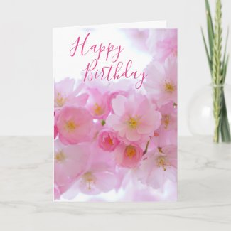 Pink Cherry Blossom | Personalized Birthday