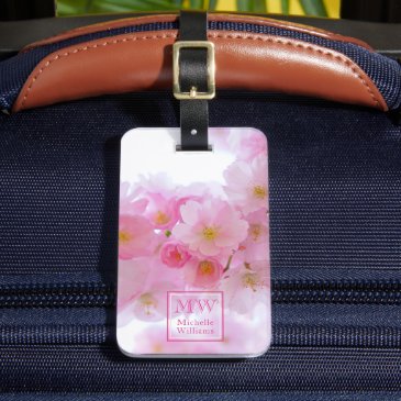 Pink Cherry Blossom Photo Personalized