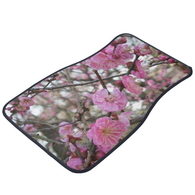 Pink Cherry Blossom / Sakura / サクラ（桜) Car Floor Mat (Angled)