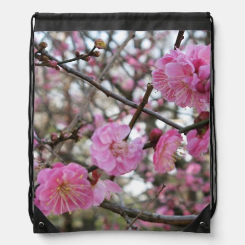 Pink Cherry Blossom  Sakura  サクラ桜 Drawstring Bag