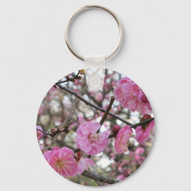 Pink Cherry Blossom / Sakura / サクラ（桜) Keychain (Front)