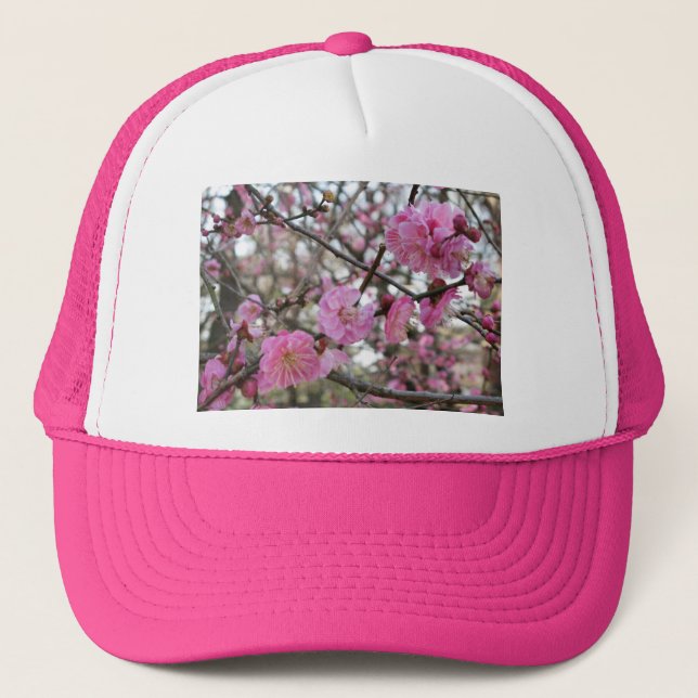 Pink Cherry Blossom / Sakura / サクラ（桜) Trucker Hat (Front)