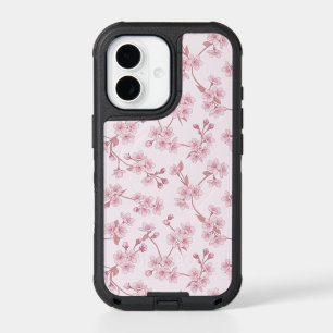 Pink Cherry Blossom Seamless Floral Pattern iPhone 17 Case