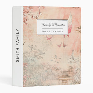 Pink Cherry Blossom Serenity Landscape (3) Mini Binder