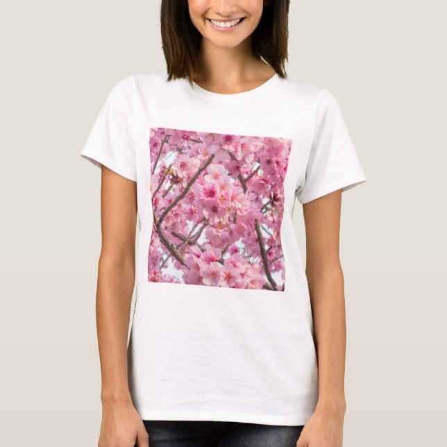 Pink Cherry Blossom T-Shirt (Front)