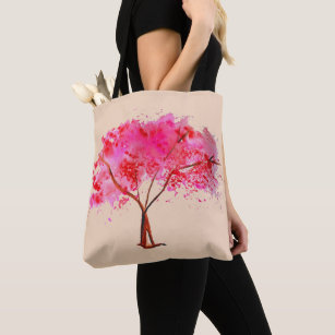 Cherry Blossoms Tree Tote Bag