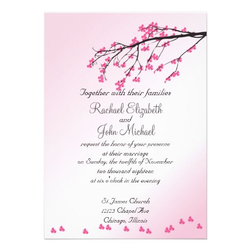 Cherry Blossom Invitations 7
