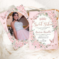 Pink Cherry Blossoms Floral Sweet Sixteen 16 Photo