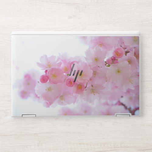 Pink Cherry Blossoms Flowers Branch Pink Flowers HP Laptop Skin