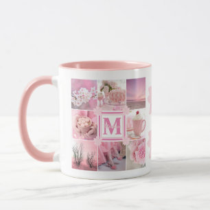 Pink Cherry Blossoms Instagram Photo Grid Sakura Mug