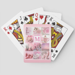 Pink Cherry Blossoms Instagram Photo Grid Sakura Poker Cards