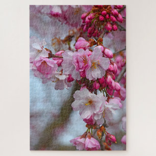 Pink cherry blossoms jigsaw puzzle