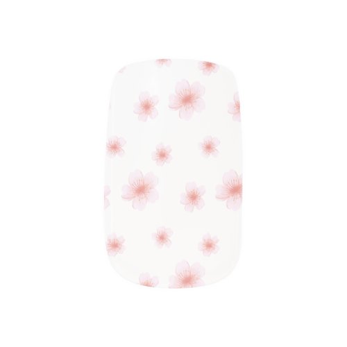Pink cherry blossoms minx nail art
