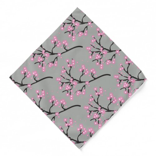 Pink Cherry Blossoms on Branches Personalized Bandana