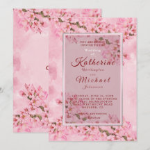 Pink Cherry Blossoms Wedding