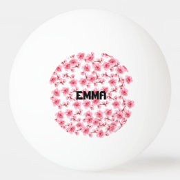 pink Cherry blosson Ping Pong Ball