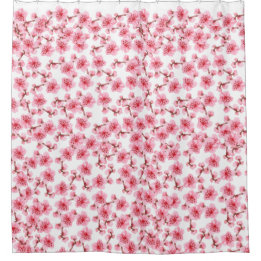 pink Cherry blosson Shower Curtain