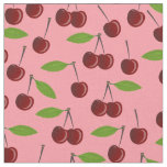 pink cherry cherries fabric