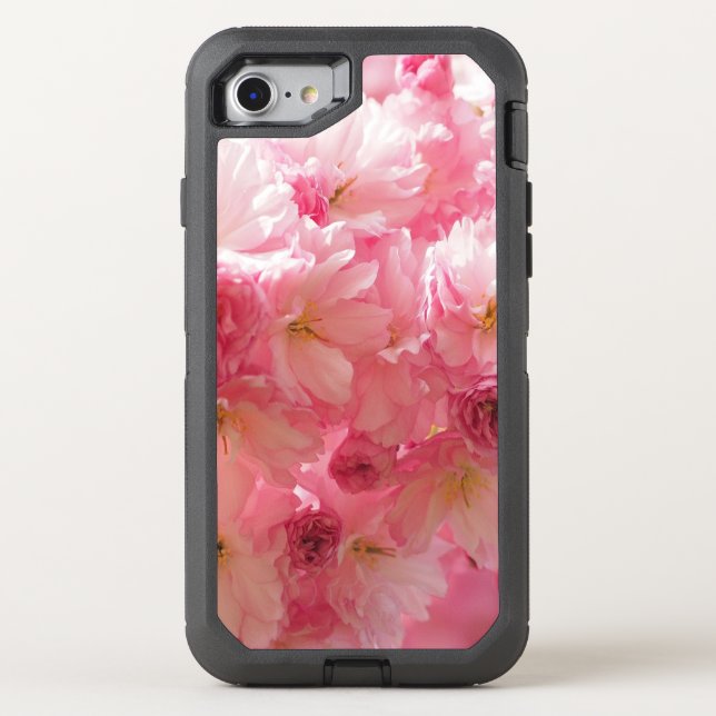 Pink Cherry Floral Otterbox iPhone Case (Back)